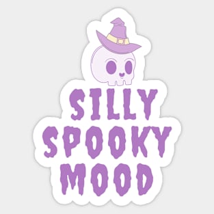 in a silly spooky mood Sticker